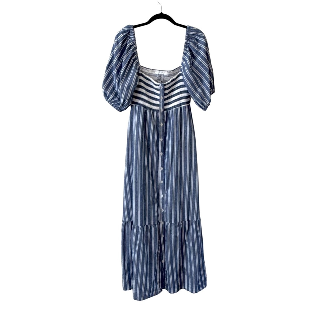 Emerson Fry x Love Tomas Santiago 3 Maxi Dress M/L Newburyport Stripe Coastal